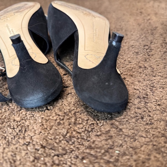 Sophia Webster Black and White Floral Heels - Picture 4 of 6